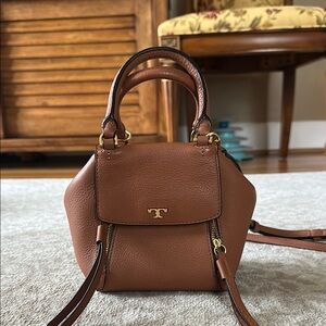 Tory Burch Brown Mini Bag with Top Handle (GREAT CONDITION)